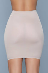 BeWicked Slimin' Shapewear Slip Skirt High Waist Beige