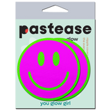 Pastease Neon Green Glow-in-the-Dark Smiley Face - Pink