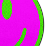 Pastease Neon Green Glow-in-the-Dark Smiley Face - Pink