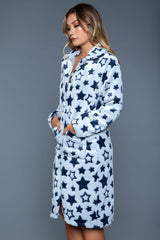 BeWicked Starry Robe Soft Flannel
