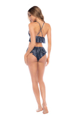 Mapale Lounge Stellium Cami Pajama Set Sapphire Blue Print