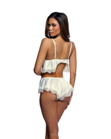 Roma Confidential Stretch Satin Sweet Lace Cami Set