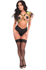 Sunset Holo Shoulder Fringe Body Harness - Daisy Corsets