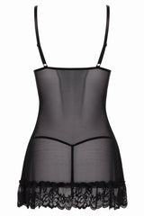 Oh la la Cheri Sweet Valentine Babydoll Black