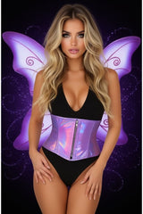 Daisy Corsets Top Drawer 2 PC Purple Pixie Fairy Corset Costume