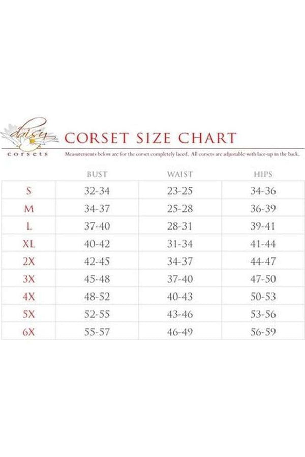 Daisy Corsets Top Drawer 2 PC Red/Black Zipper Bustier & Skirt Set