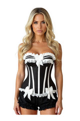 Daisy Corsets Top Drawer 2 PC Burlesque Steel Boned Corset & Bloomer Set