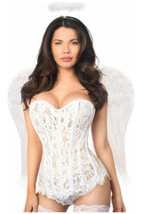 Top Drawer 3 PC Rhinestone Angel Corset Costume - Daisy Corsets