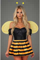 Daisy Corsets Top Drawer 4 PC Honey Bee Corset Costume