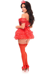 Top Drawer 4 PC Nurse Corset & Tutu Costume - Daisy Corsets