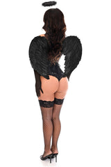 Top Drawer 4 PC Pin - Up Dark Angel Corset Costume - Daisy Corsets