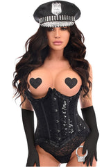 Top Drawer 4 PC Pin - Up Police Corset Costume - Daisy Corsets
