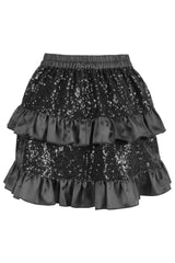 Top Drawer 4 PC Premium Black Sequin Witch Corset Costume - Daisy Corsets