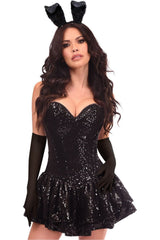 Top Drawer 4 PC Sequin Bunny Corset Dress Costume - Daisy Corsets