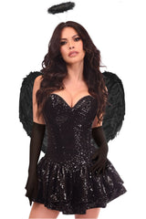 Top Drawer 4 PC Sequin Dark Angel Corset Dress Costume - Daisy Corsets
