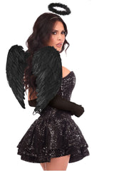 Top Drawer 4 PC Sequin Dark Angel Corset Dress Costume - Daisy Corsets