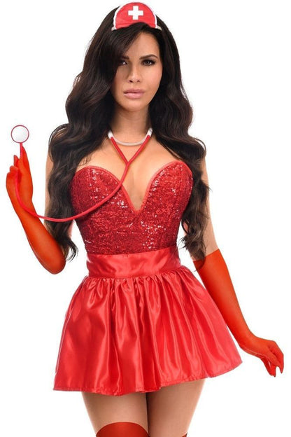 Top Drawer 5 PC Premium Nurse Corset Costume - Daisy Corsets