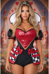 Daisy Corsets Top Drawer 6 PC Royal Red Queen Corset Costume