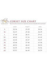 Daisy Corsets Top Drawer Black Satin & Sequin Steel Boned Corset w/Straps