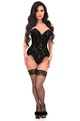Daisy Corsets Top Drawer Lace Overlay Steel Boned Overbust Corset