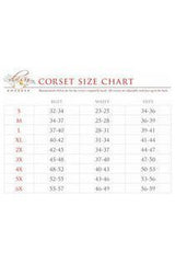 Daisy Corsets Top Drawer Black/Green Brocade Double Steel Boned Mini Cincher Corset