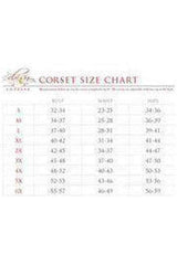 Daisy Corsets Top Drawer Black/Red Steel Boned Underbust Corset w/Chains and Clasps