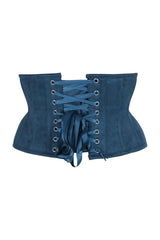 Daisy Corsets Top Drawer Suede Steel Boned Mini Waist Cincher Corset