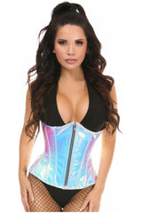 Daisy Corsets Top Drawer Blue/Purple Holo Steel Boned Underbust Corset