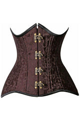 Daisy Corsets Top Drawer CURVY Brocade Double Steel Boned Under Bust Corset