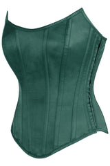 Daisy Corsets Top Drawer Satin Steel Boned Overbust Corset w/Side Zipper