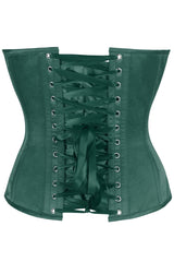 Daisy Corsets Top Drawer Satin Steel Boned Overbust Corset w/Side Zipper