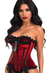 Daisy Corsets Top Drawer Velvet Steel Boned Burlesque Corset