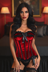 Daisy Corsets Top Drawer Velvet Steel Boned Burlesque Corset