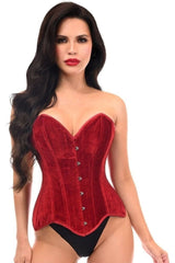 Daisy Corsets Top Drawer Velvet Steel Boned Overbust Corset