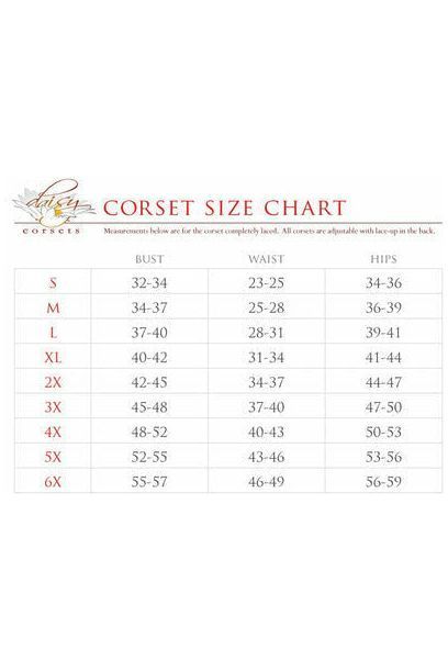 Daisy Corsets Top Drawer Double Steel Boned Green Brocade Curvy Underbust Corset