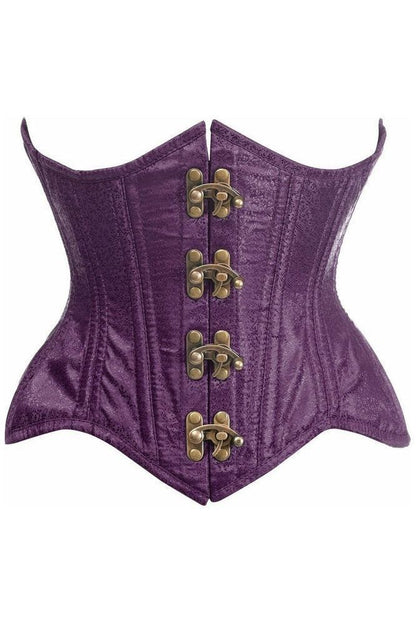Daisy Corsets Top Drawer Double Steel Boned Brocade Curvy Underbust Corset