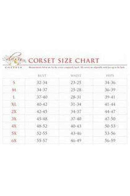 Top Drawer Faux Leather Steel Boned Lace - Up Open Cup Waist Cincher - Daisy Corsets