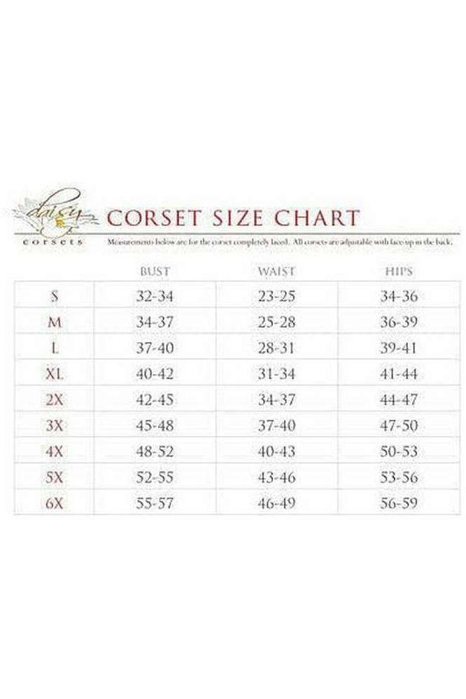 Top Drawer Lace - Up Steel Boned Over Bust Corset - Daisy Corsets