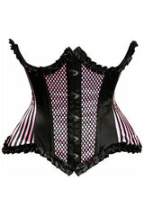 Daisy Top Drawer Pink Burlesque Underwire Curvy Cut Waist Cincher Corset
