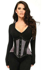 Daisy Top Drawer Pink Burlesque Underwire Curvy Cut Waist Cincher Corset