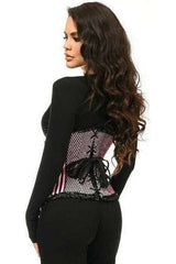 Daisy Top Drawer Pink Burlesque Underwire Curvy Cut Waist Cincher Corset