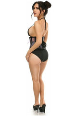Daisy Corsets Top Drawer Purple Patent & Fishnet Underbust Corset