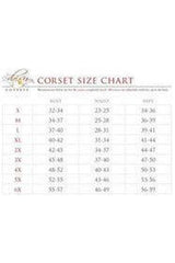 Top Drawer Rainbow Glitter PVC & Black Fishnet Steel Boned Under Bust Corset - Daisy Corsets