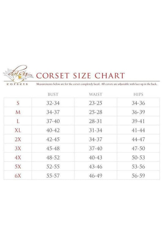 Top Drawer Rainbow Rhinestone Steel Boned Underbust Cincher Corset - Daisy Corsets