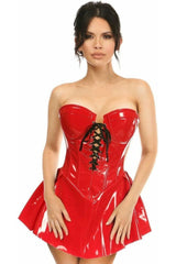 Daisy Corsets Top Drawer Patent Steel Boned Corseted Dress