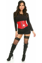 Daisy Corsets Top Drawer Patent Steel Boned Mini Cincher