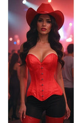 Top Drawer Satin Steel Boned Overbust Corset