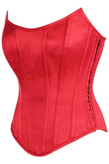 Daisy Corsets Top Drawer Satin Steel Boned Overbust Corset w/Side Zipper