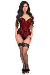 Daisy Corsets Top Drawer Lace Overlay Steel Boned Overbust Corset