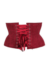 Daisy Corsets Top Drawer Suede Steel Boned Mini Waist Cincher Corset